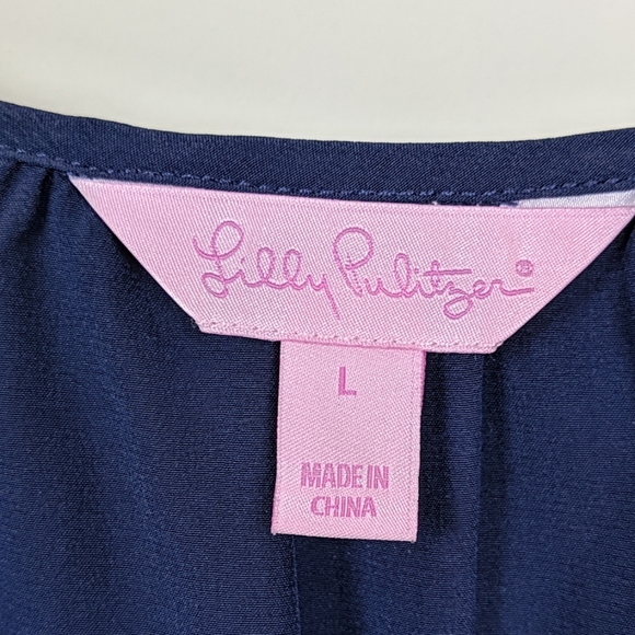 Lily Pulitzer Candice Silk Off the Shoulder - Picture 3 of 5